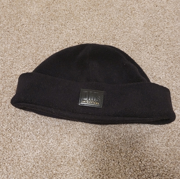 Dr. Martens Mens Black Fold Over Beanie - Picture 6 of 6